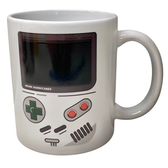 UM University of Miami Hurricanes Video Game Boy Coffee Mug Cup Geek Gift - Picture 1 of 11